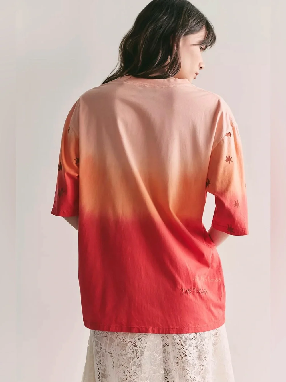 NWT Free People The Tales Dip Dye Star Tee